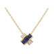 Gouden halsketting met Blauwe Ceylon saffieren (CIRARI)