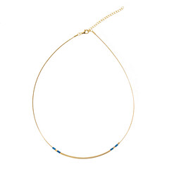 Zilveren halsketting met Royal Blue Hematieten