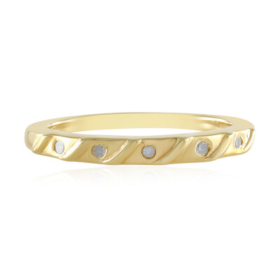 Zilveren ring met I2 (I) Diamanten