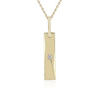 Gouden halsketting met een Loepzuivere (F) Diamant (LUCENT DIAMONDS)