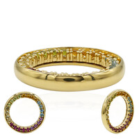 Zilveren ring met rhodolieten