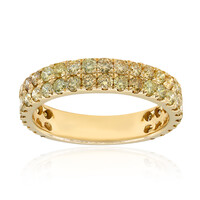 Gouden ring met SI2 Fancy Diamanten (CIRARI)