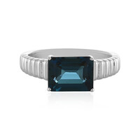 Zilveren ring met een Londen-blauwe topaas