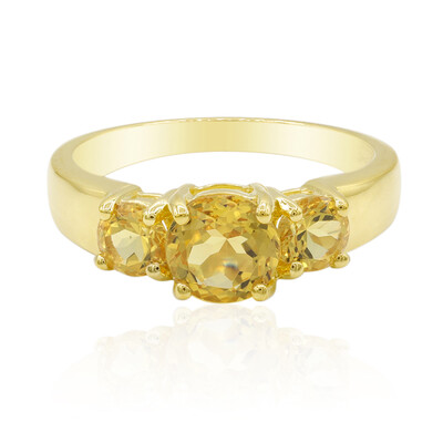 Gouden ring met een heliodoor
