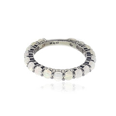 Zilveren ring met Welo-opalen
