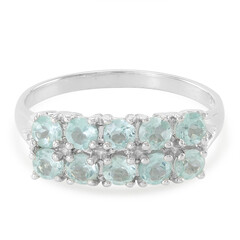 Zilveren ring met Blauwe apatieten