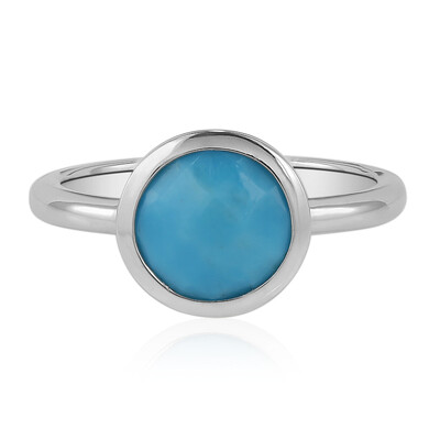 Zilveren ring met een turkoois