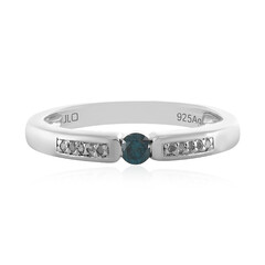 Zilveren ring met een I3 Champagne Diamant