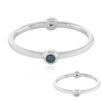 Zilveren ring met een I2 (H) Diamant