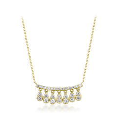 Gouden halsketting met I1 (H) Diamanten (CIRARI)