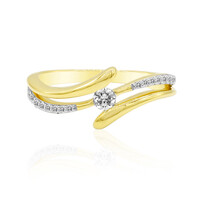 Gouden ring met een IF Diamant (D)