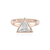 Zilveren ring met een witte topaas
