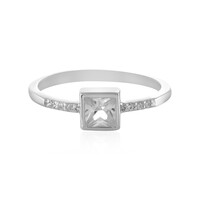 Zilveren ring met een zirkoon