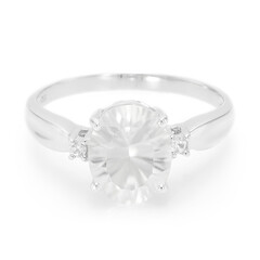 Zilveren ring met een petaliet