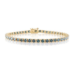 Gouden armband met I2 Blauwe Diamanten (de Melo)