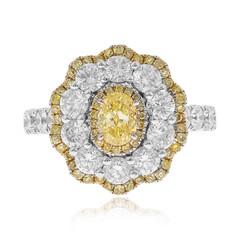Gouden ring met een gele SI2 diamant (CIRARI)