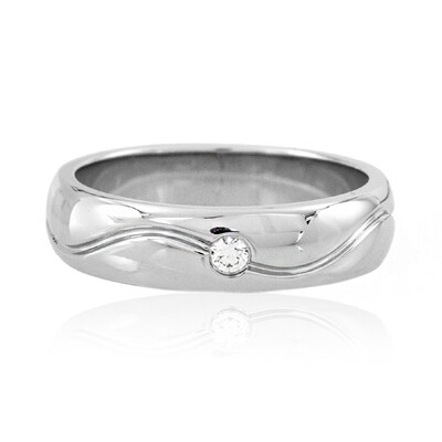 Platina ring met een Loepzuivere (F) Diamant (LUCENT DIAMONDS)