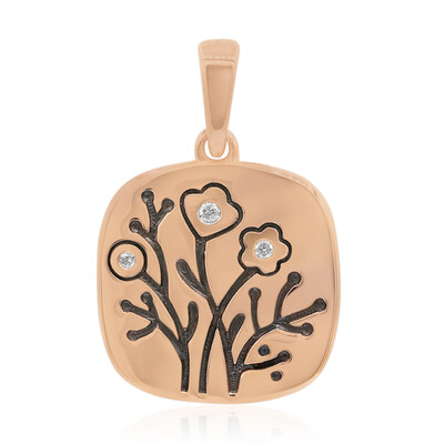 Zilveren hanger met een I1 (G) Diamant (Annette)