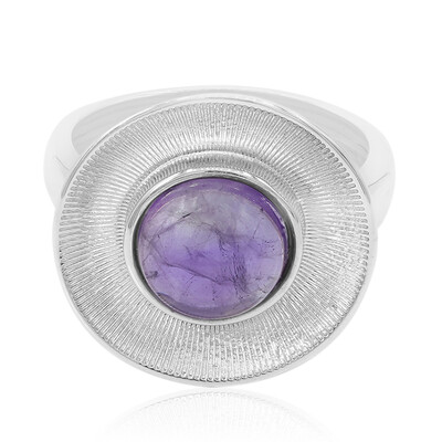 Zilveren ring met een amethist (MONOSONO COLLECTION)
