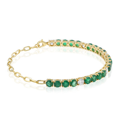Gouden armband met AAA Zambia smaragden (CIRARI)