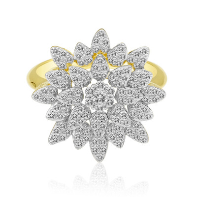 Gouden ring met een IF Diamant (D) (Annette)
