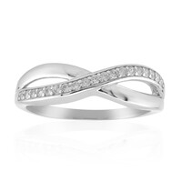 Zilveren ring met zirkonen