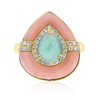 Gouden ring met een AAA Welo-opaal (CIRARI)