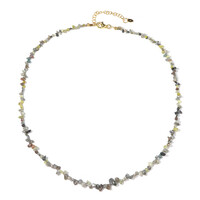 Zilveren halsketting met Fancy diamanten