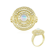 Gouden ring met een Welo-opaal (Ornaments by de Melo)