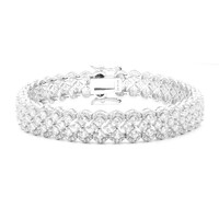 Zilveren armband met zirkonen