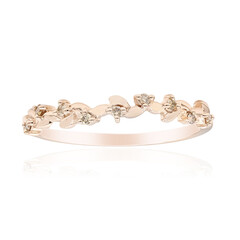 Gouden ring met SI1 Argyle Rose De France Diamanten