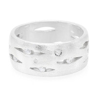 Zilveren ring met zirkonen