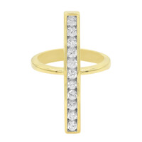 Zilveren ring met zirkonen