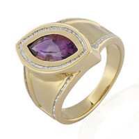 Zilveren ring met een Uruguay amethist (de Melo)