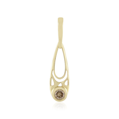 Gouden hanger met een I2 Champagne Diamant (Ornaments by de Melo)