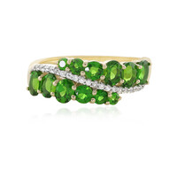 Gouden ring met Russische diopsiedstenen (La Revelle)
