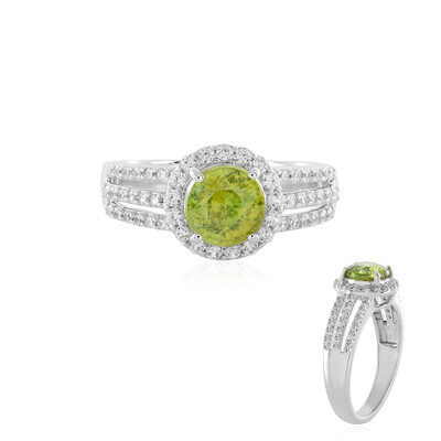 Gouden ring met een sfeen