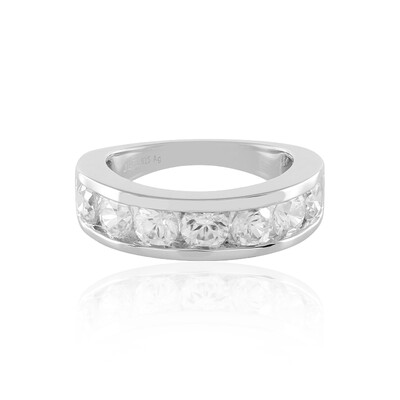 Zilveren ring met zirkonen
