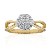 Gouden ring met een IF Diamant (D)