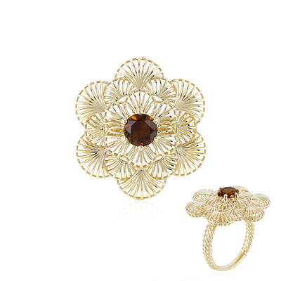 Gouden ring met een Oranje Toermalijn (Ornaments by de Melo)