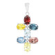 Zilveren hanger met een Almandien