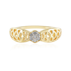 Zilveren ring met I2 (I) Diamanten