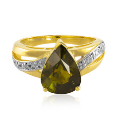 Gouden ring met een koper toermalijn