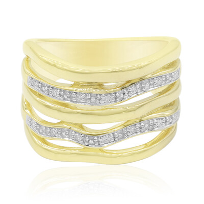 Zilveren ring met I1 (G) Diamanten (Annette)
