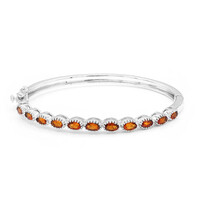 Zilveren armband met mandarijn citrienstenen