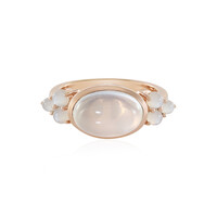 Zilveren ring met een Groene maansteen (KM by Juwelo)