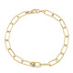 Zilveren armband met een VS1 champagne diamant