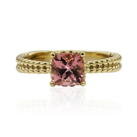 Gouden ring met een roze toermalijn (Adela Gold)