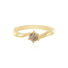 Zilveren ring met een I1 Bruine Diamant