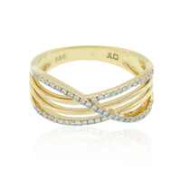Gouden ring met SI2 (H) Diamanten